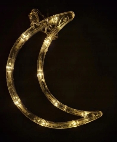 Ozdoba okienna KSIĘŻYC LED CIEPŁE ŚWIATŁO