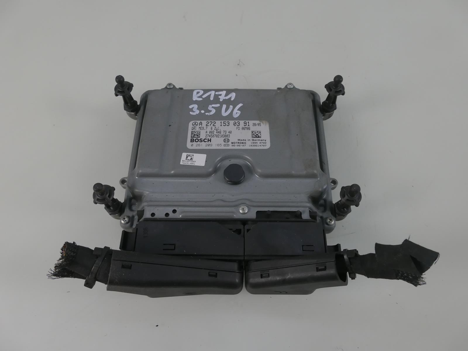 MERCEDES SLK R171 3.5 V6 272 control unit of the engine module ECU computer Z connecting spoiler