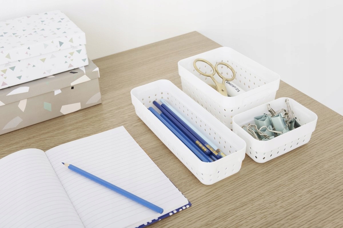 Koszyczek, koszyk pudło pojemnik SEOUL M Biały Kolor biały