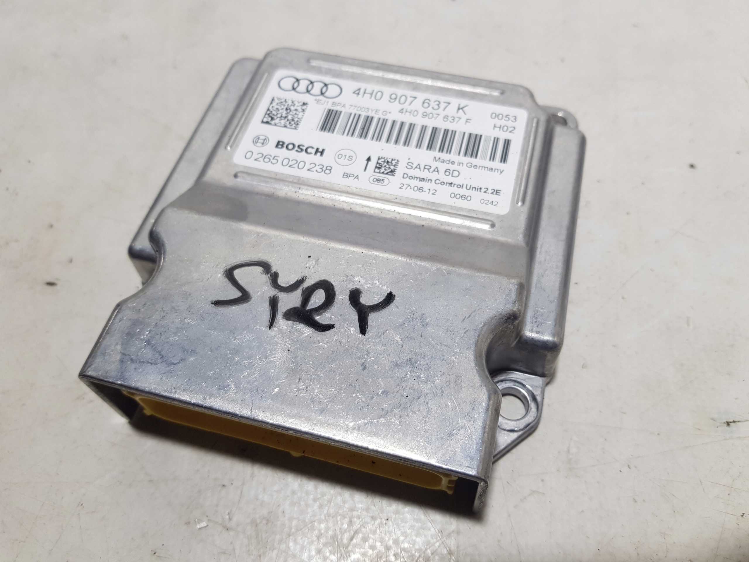 AUDI A8 D4 module SENSOR PRZYSPIESZENIA 4h0907637K