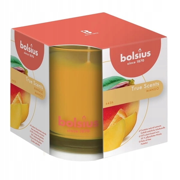 

Bolsius True Scents Świeca zapachowa w szkle Mango
