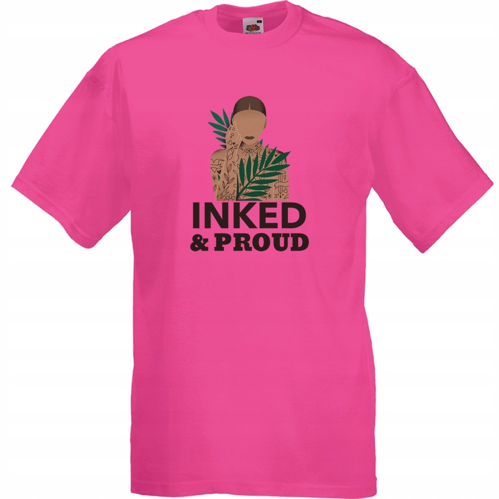 

Koszulka inked proud tatuaże XL fuksja