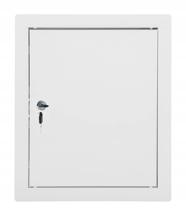 

Drzwiczki Metalowe Rewizyjne Białe Klucz 20x25