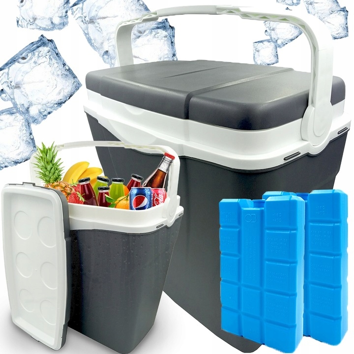 LODÓWKA TURYSTYCZNA PRZENOŚNA 24L 2WKŁADY GRATIS