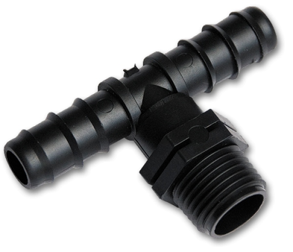 

Trójnik do Węży Rur 25mm z gwintem Zew 3/4 7409