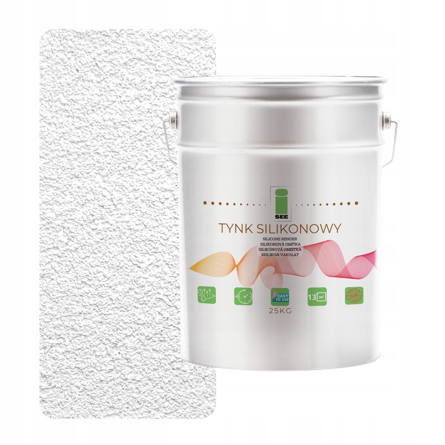 Silikonová Fasádní Omítka Bílý Beránek 1.5 MM Paropropustná 25 Kg