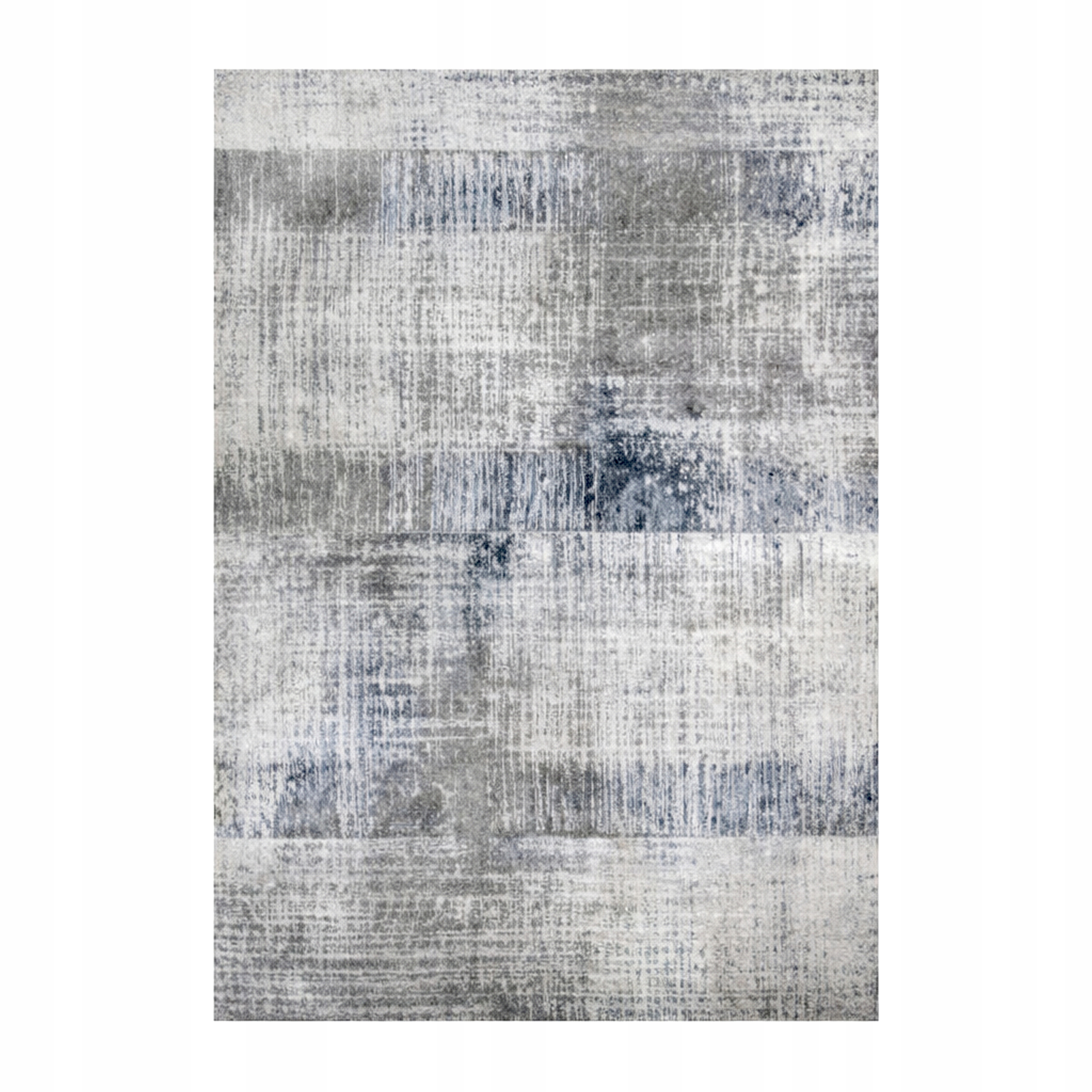 Koberec 160X220 CM Šedý Modrý Moderní Protiskluzový Do Obýváku Módní