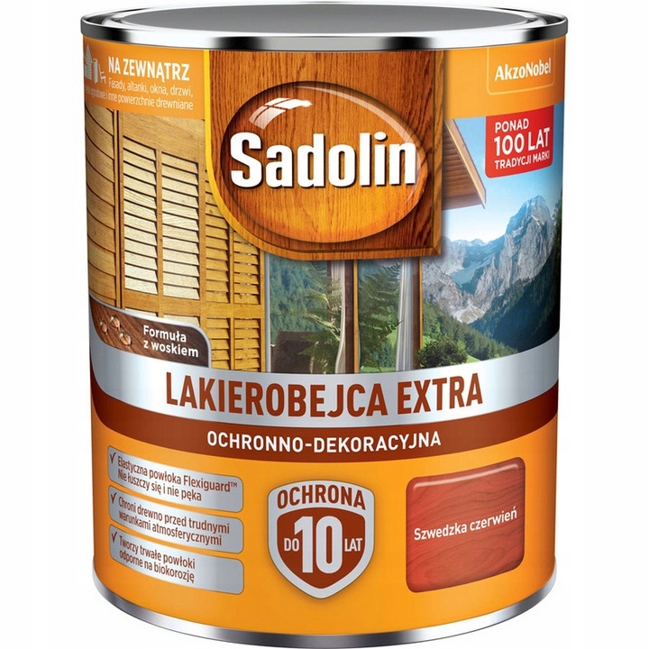 LAKIEROBEJCA SADOLIN EXTRA SZWEDZKA CZERWIEŃ 0,75L