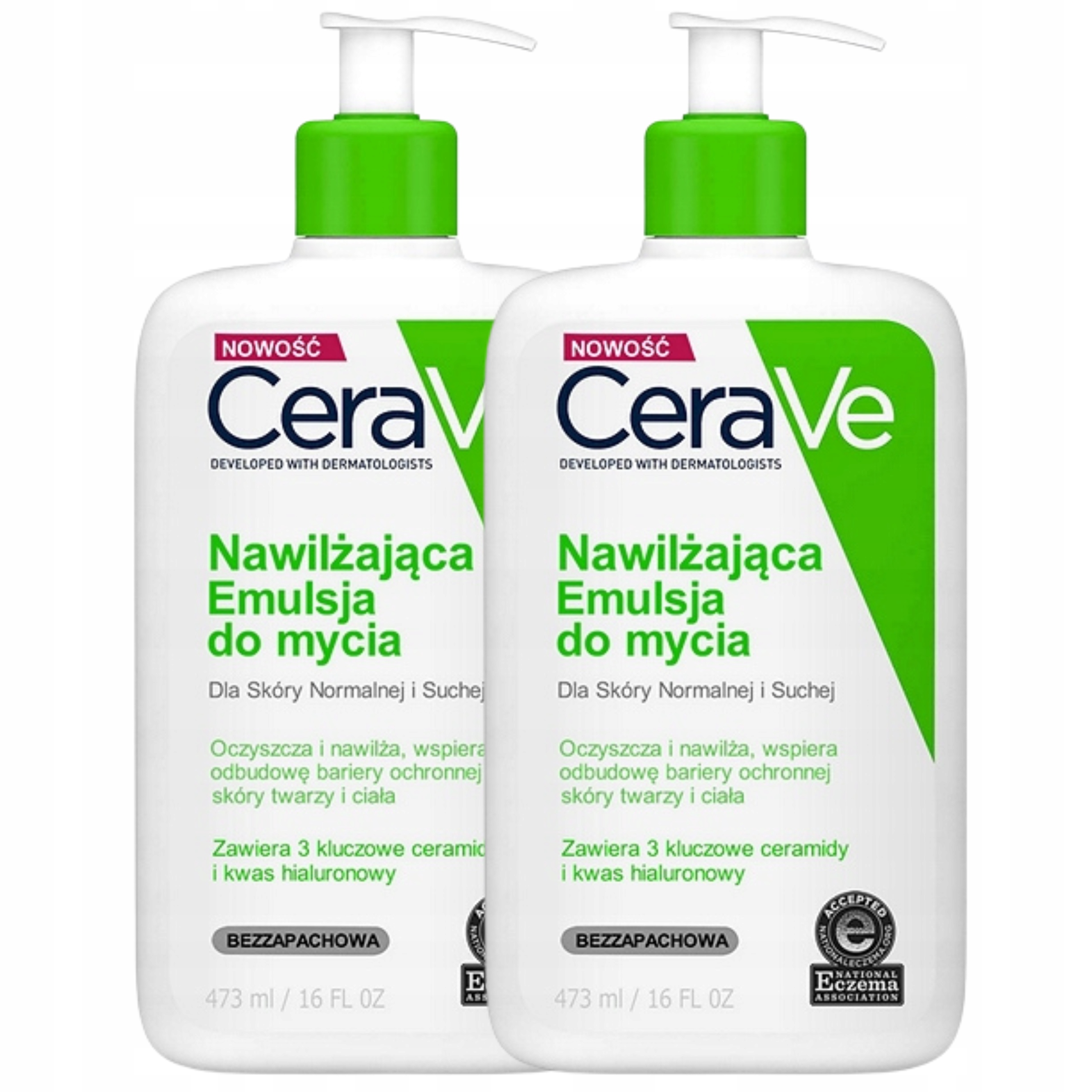 Cerave Nawilżająca Emulsja do mycia 2x 473 ml