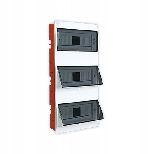 Podomietková Rozvádzačka Vlna 36 Modulov S Lištou N+pe IP40 3x12 Skrinka
