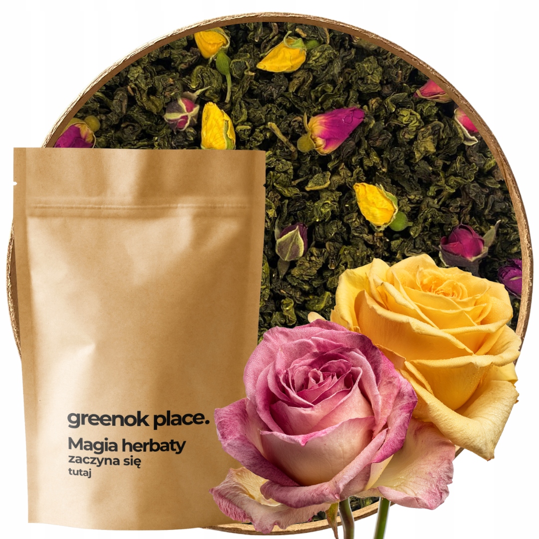 Levně Čaj Oolong Růžový Polibek 1000g růžová růže Aromatická ulung 1kg