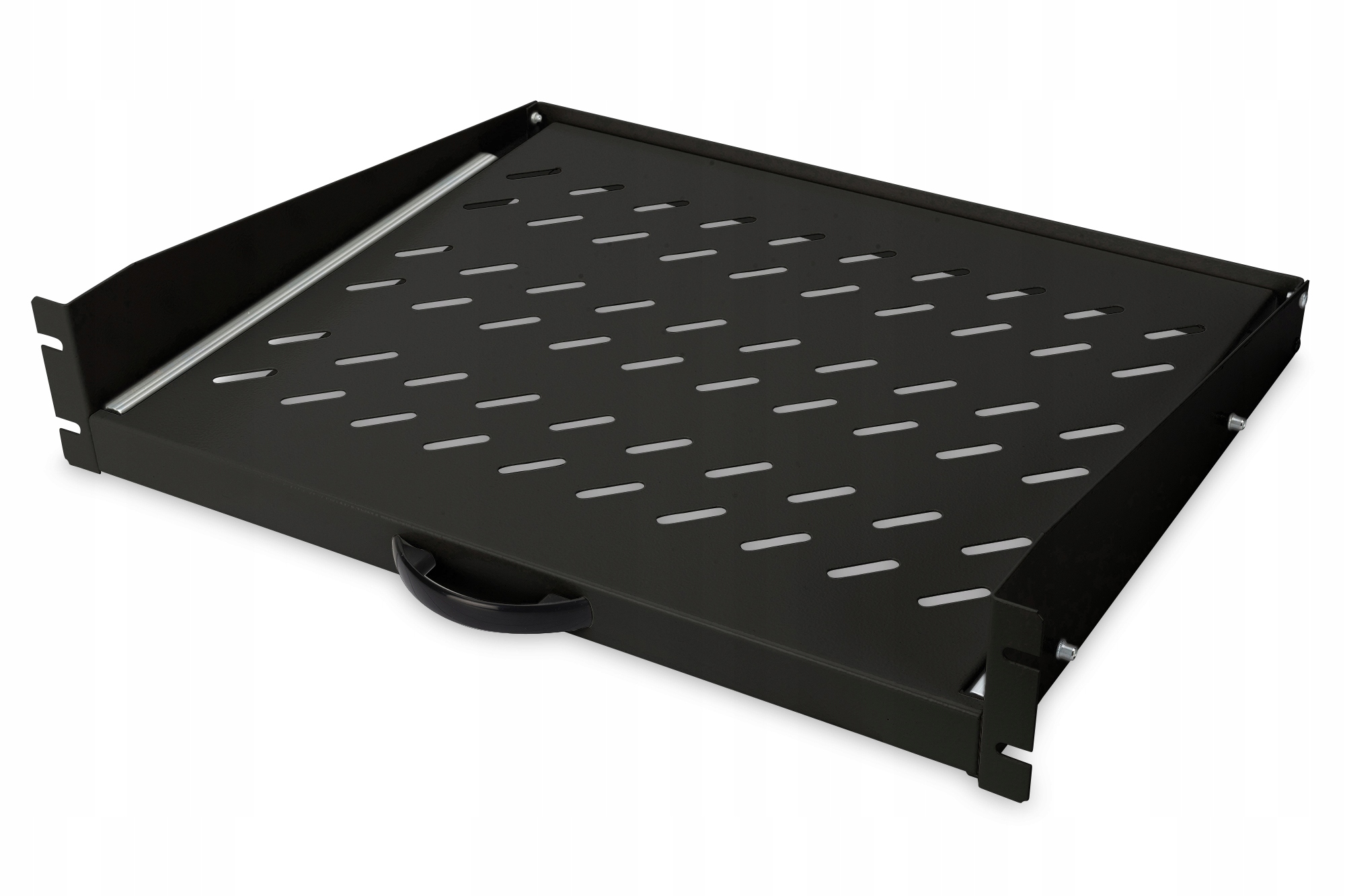 Digitus Wysuwana półka 483 mm (19") do stałego montażu czarna