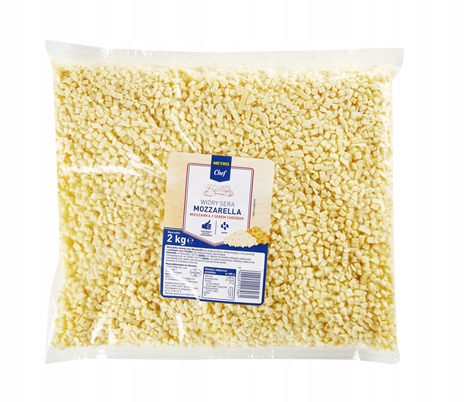 Metro Chef Sýr mozzarella směs se sýrem Cheddar hobliny 2 kg