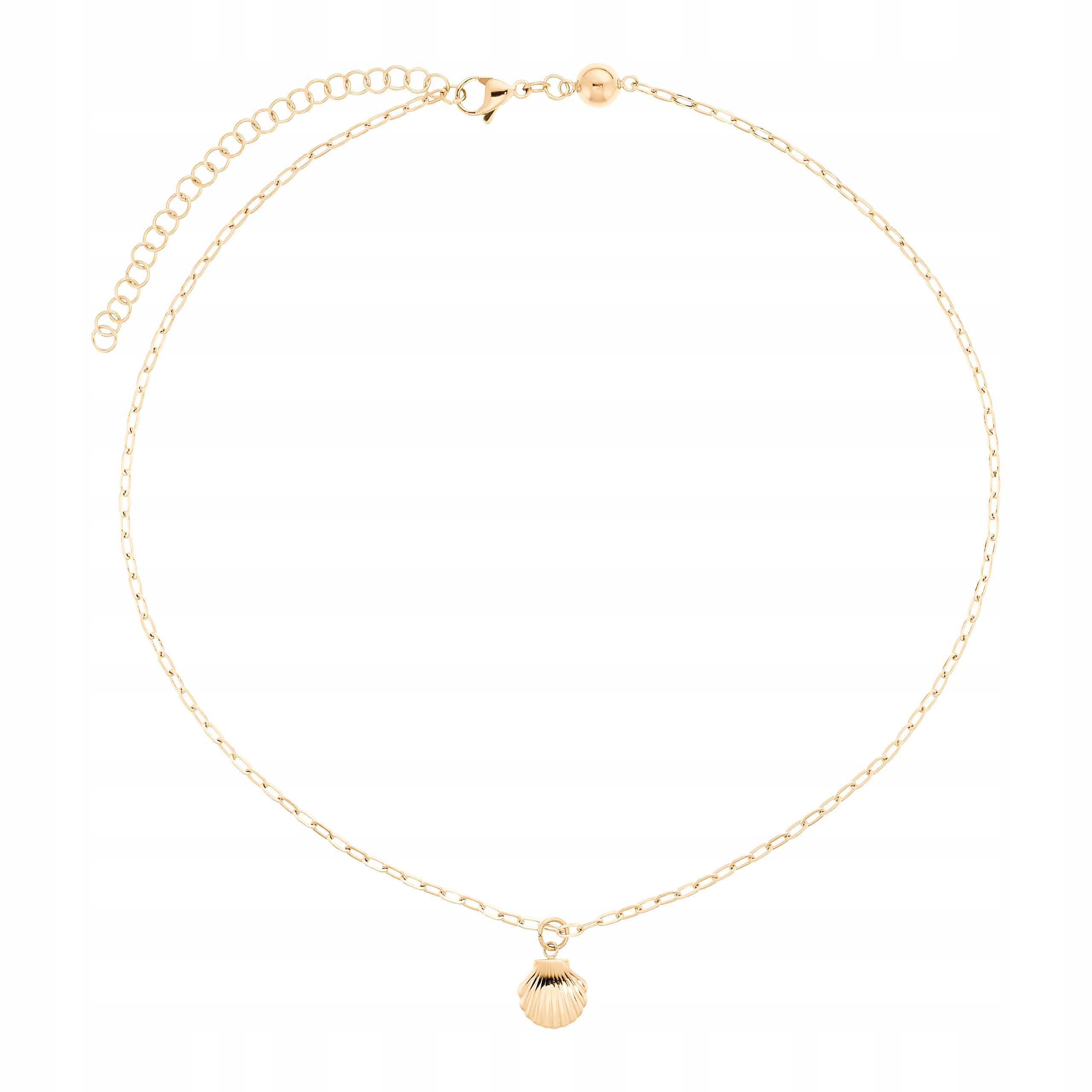 Magnetický náhrdelník Zlatá mušle Ocel Dámský Řetízek