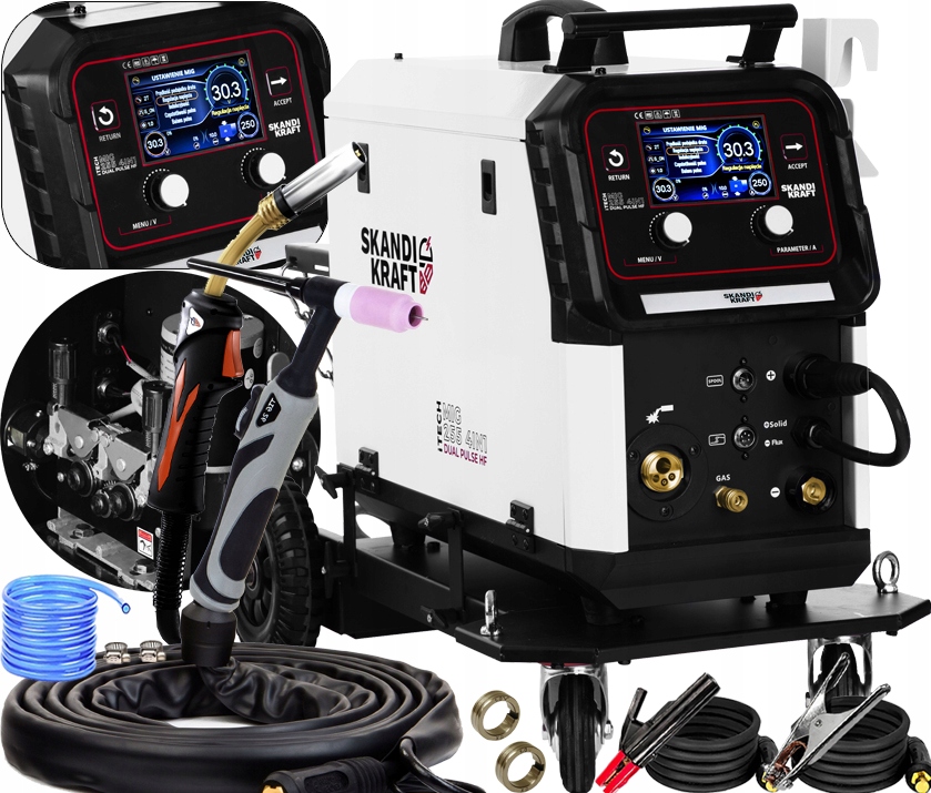 Invertorová Svářečka Migomat Skandi Kraft iTECH Mig 255 4IN1 Dual Pulse Hf