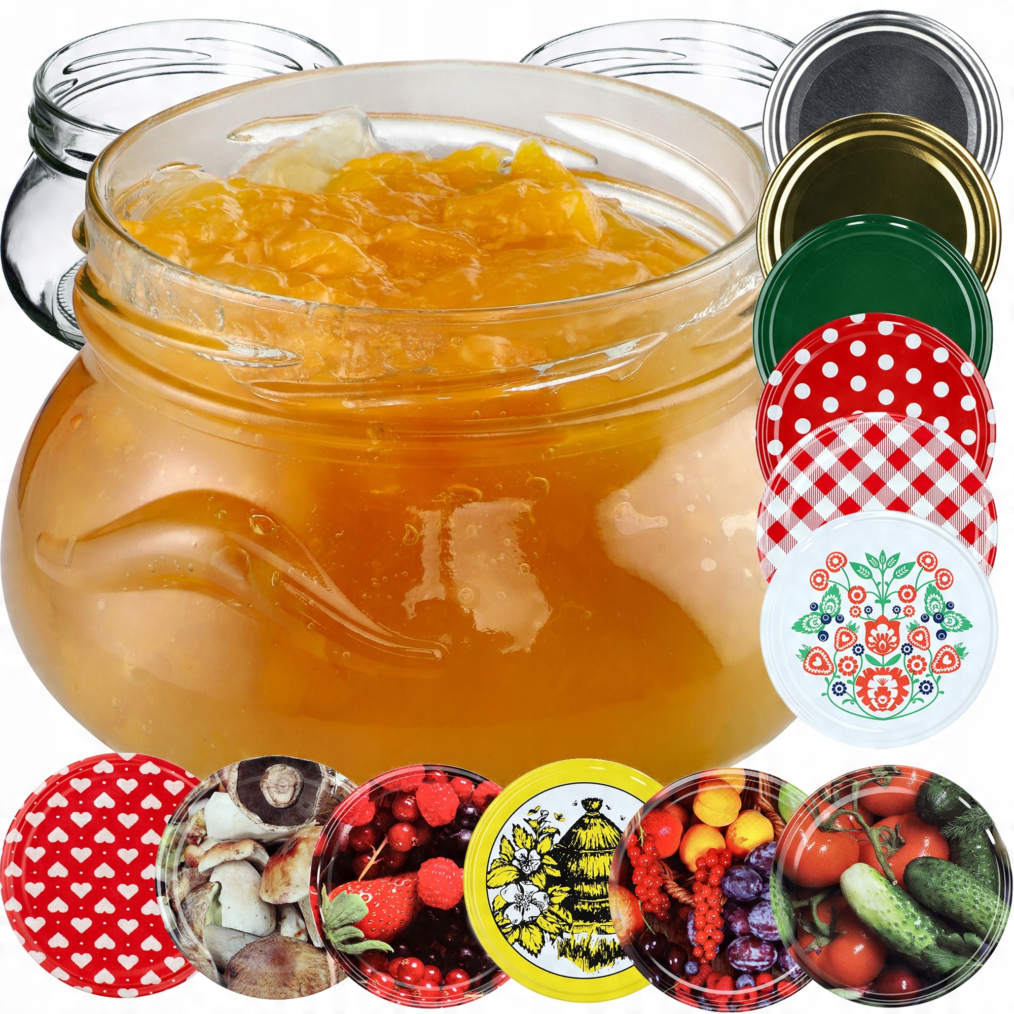 

100x Słoik 300ml Na Przetwory Dżem Zakrętka FI82