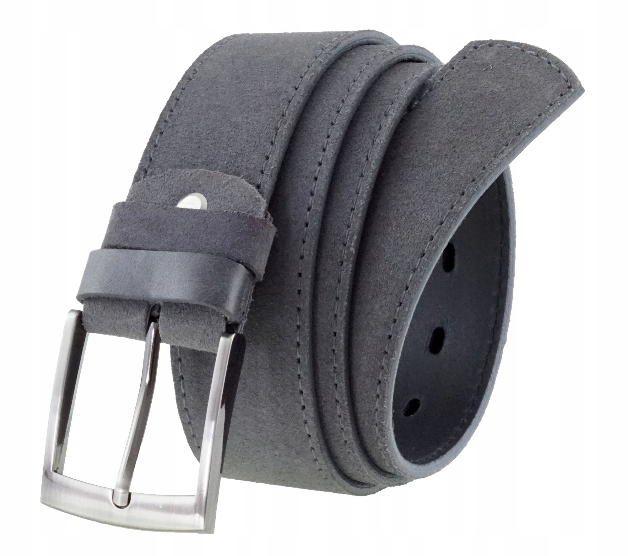 

Pasek Do Spodni Zamszowy 4 CM Szary 100