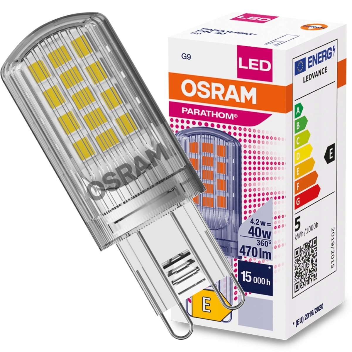 

Żarówka Led G9 Kapsułka 4,2W 40W 4000K 230V Osram