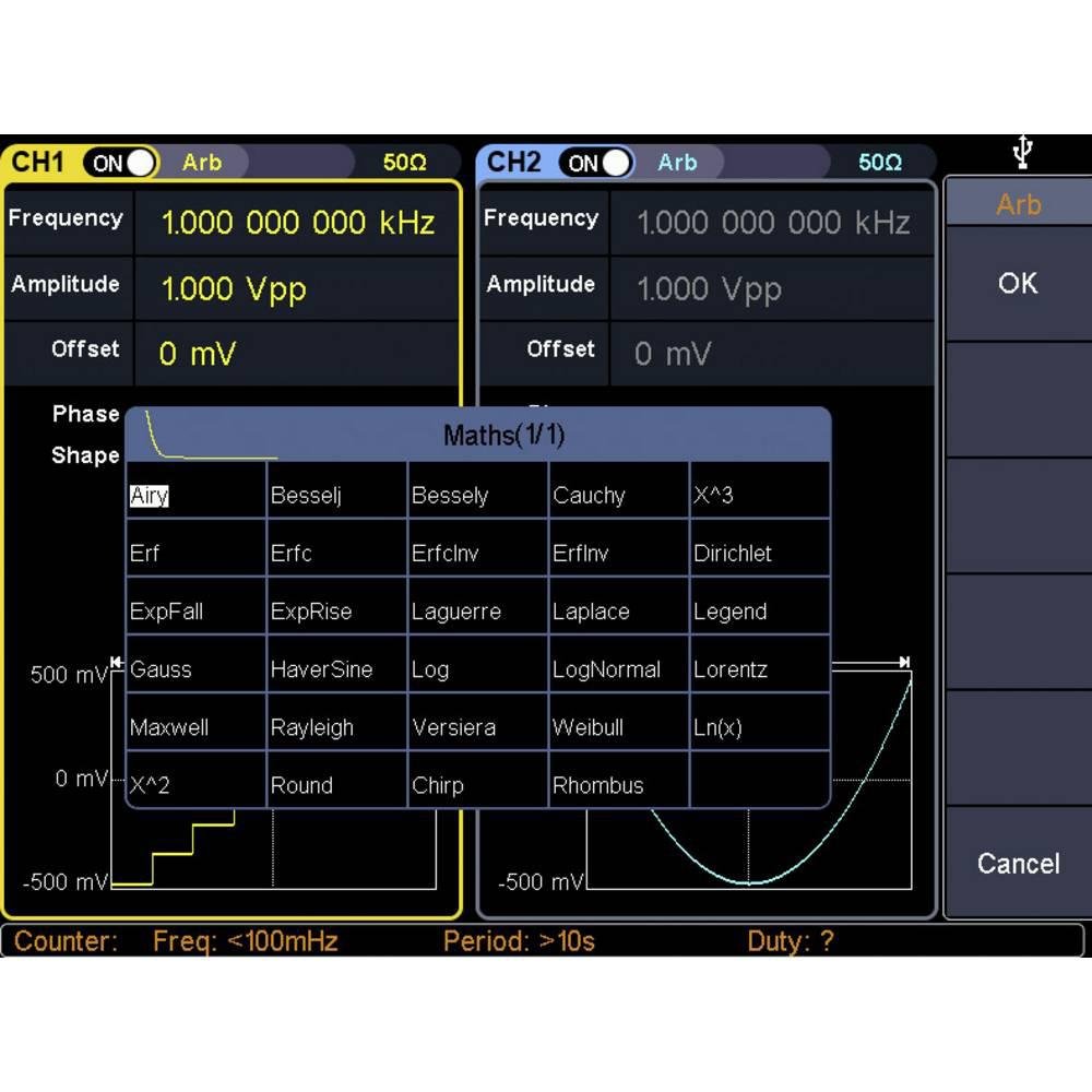 Generator funkcyjny VOLTCRAFT FG-31602T Marka Voltcraft
