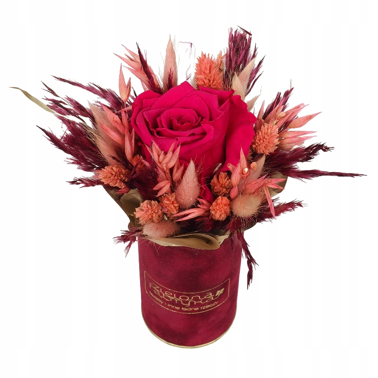 

Flowerbox wieczna róża 2 latnia ozdoba prezentowa