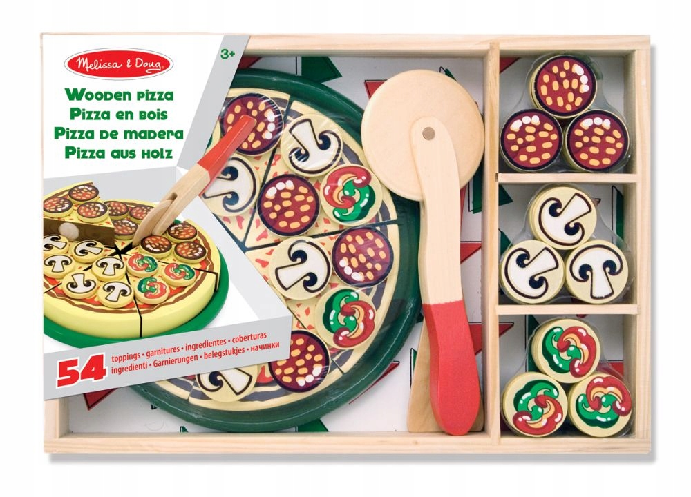 Melissa & Doug Drewniana Pizza do krojenia