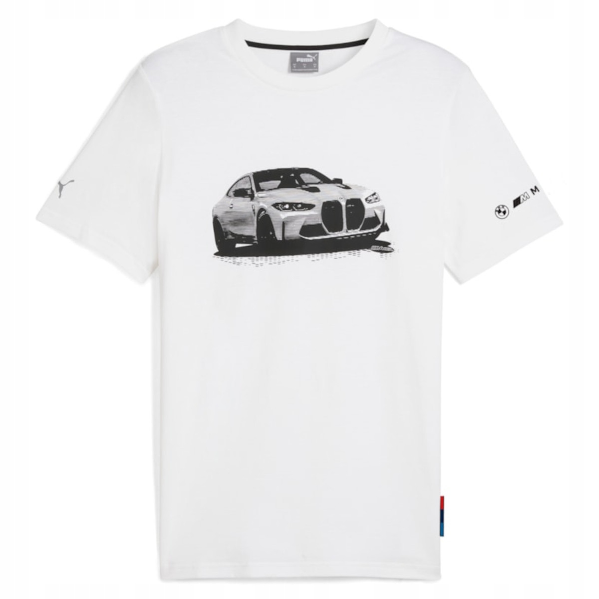 Tričko pánské Puma 63063302 Bmw Mms Ess Graphic Bílá L