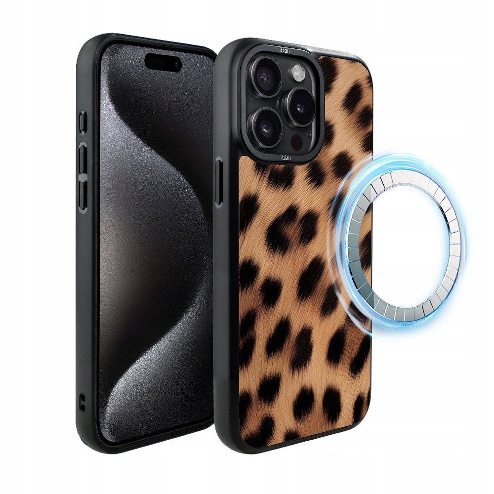 Pouzdro iPhone 15 Pro Max Ibizu DropGuard Pouzdro s MagSafe, Pantera