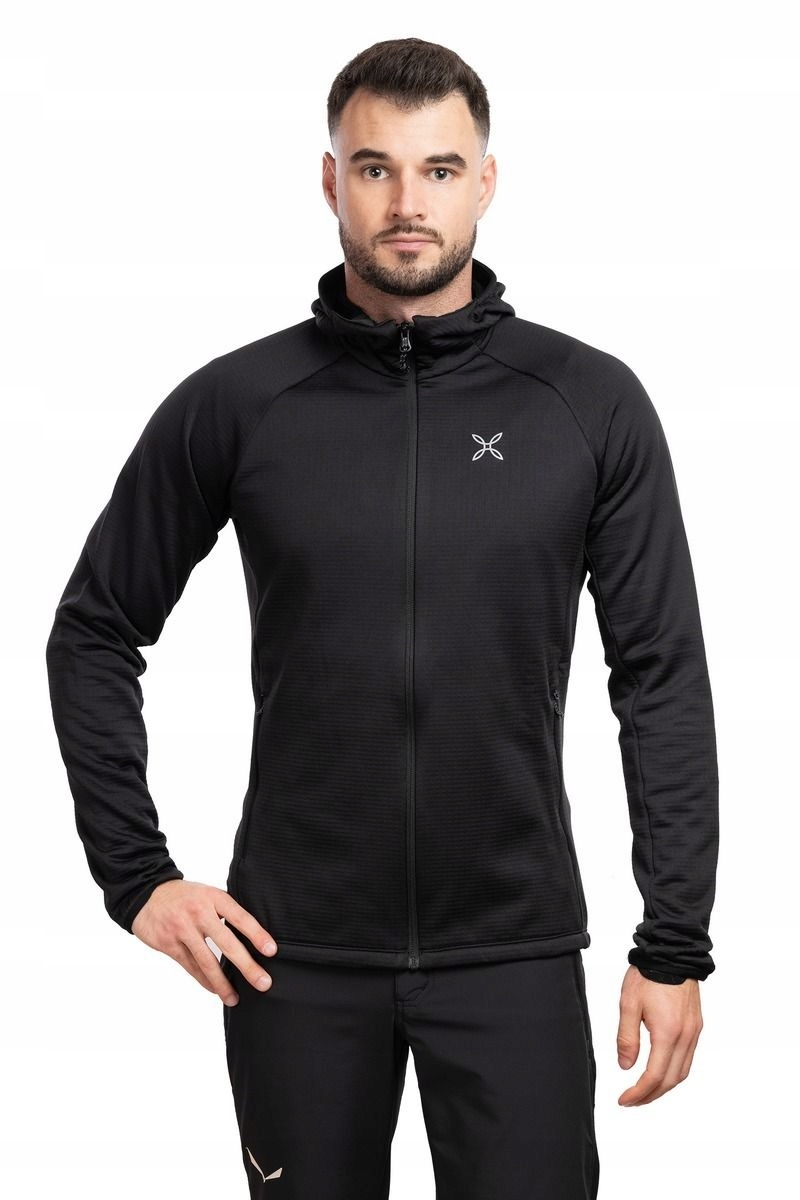 Mikina Montura Fadis Grid Hooded Maglia Black M