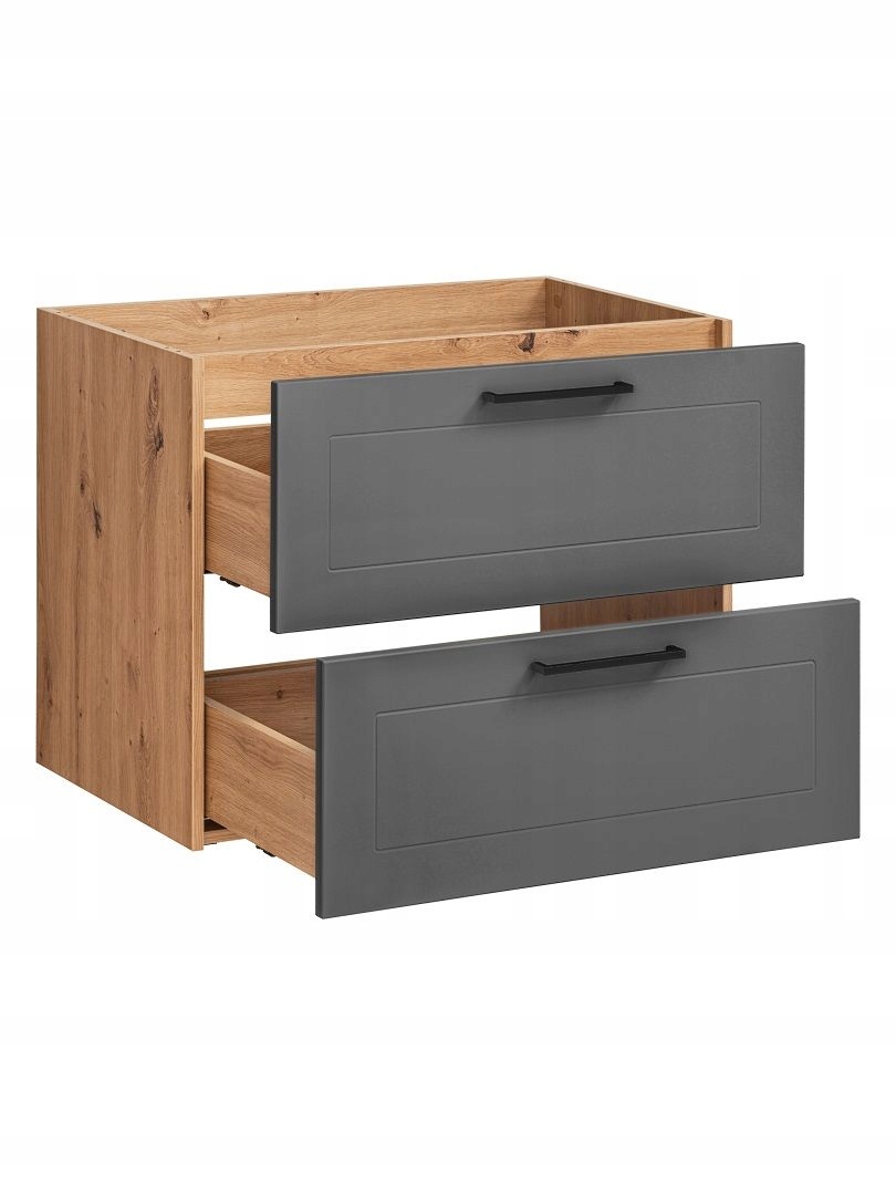 SZAFKA POD UMYWALKE 80CM MADERA DĄB ARTISAN GRAFIT Typ wiszące