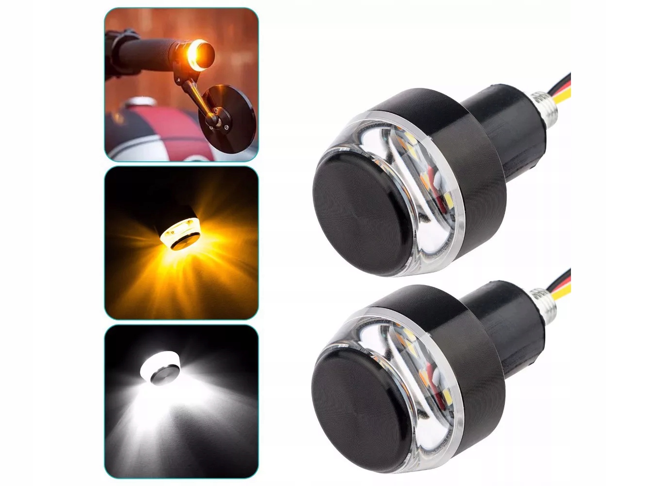 

Kierunkowskazy Led Końcówki Kierwonicy Motor 2szt!