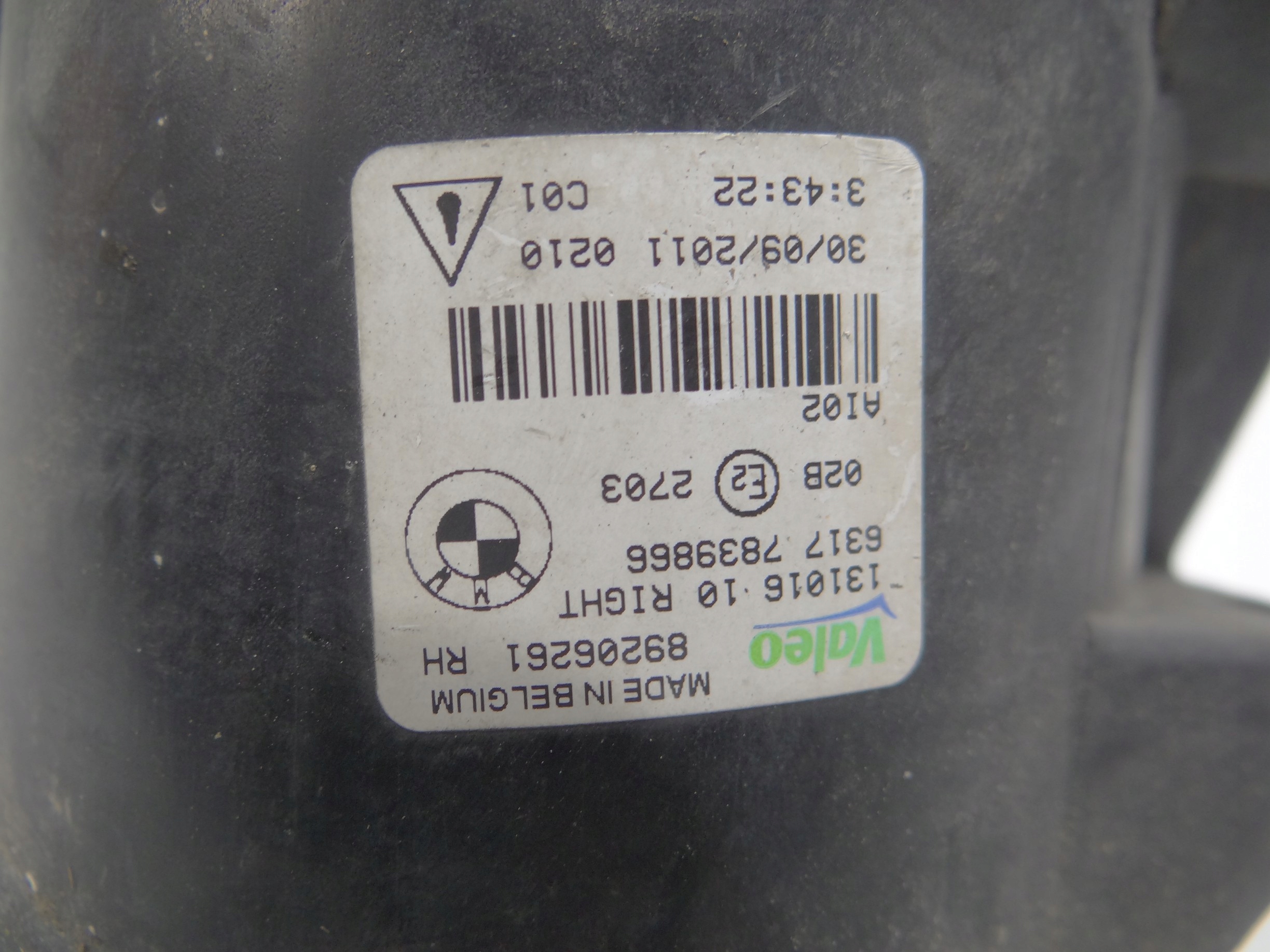 fog light right front BMW F10 OE 7839866