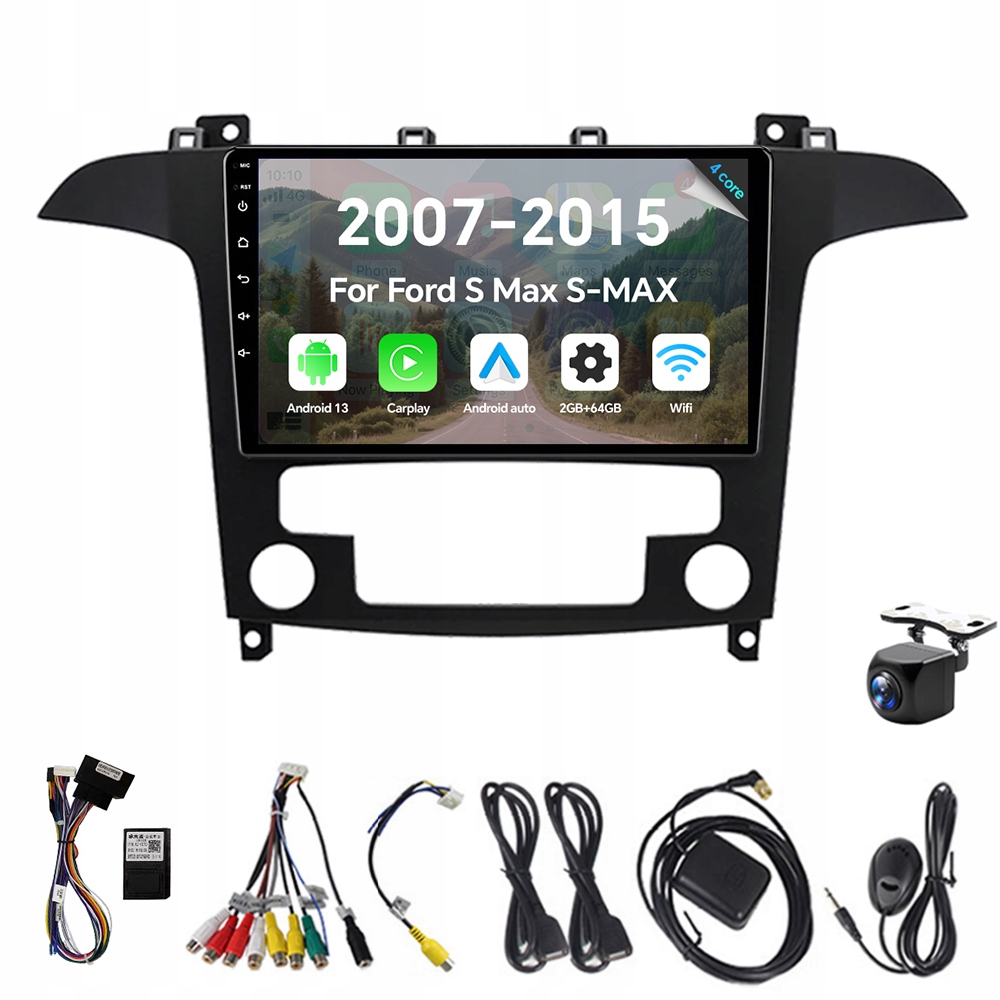 2Din Android 13 autorádio pro Ford S-max S-max 2007-2015 s 2G 64G Carplay