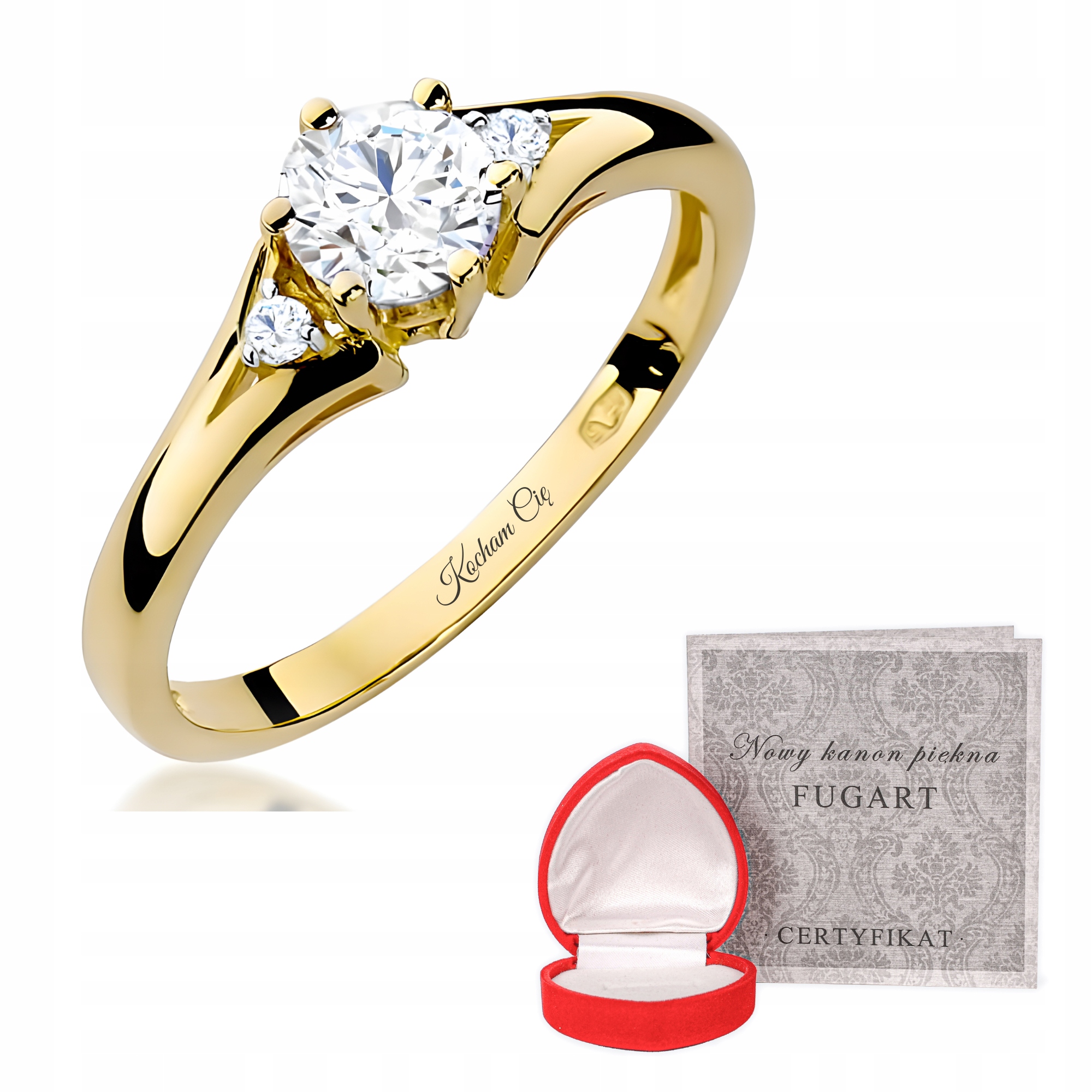 Zlatý Prstýnek 585 S Bílým Safírem A Brilianty 0.03 ct r13