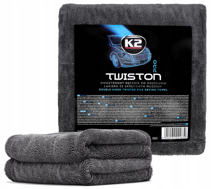K2 Twiston Pro Dwustronny Ręcznik Do Osuszania Lakieru 60 x 90 CM