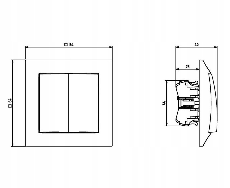 OSPEL IMPRESJA łącznik podwójny złoty metalik Marka Ospel
