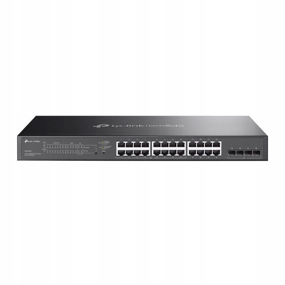 Switch TP-Link SG2428LP 16x GLan/PoE+, 8x Glan, 4x Sfp, 150W, Omáda Sdn