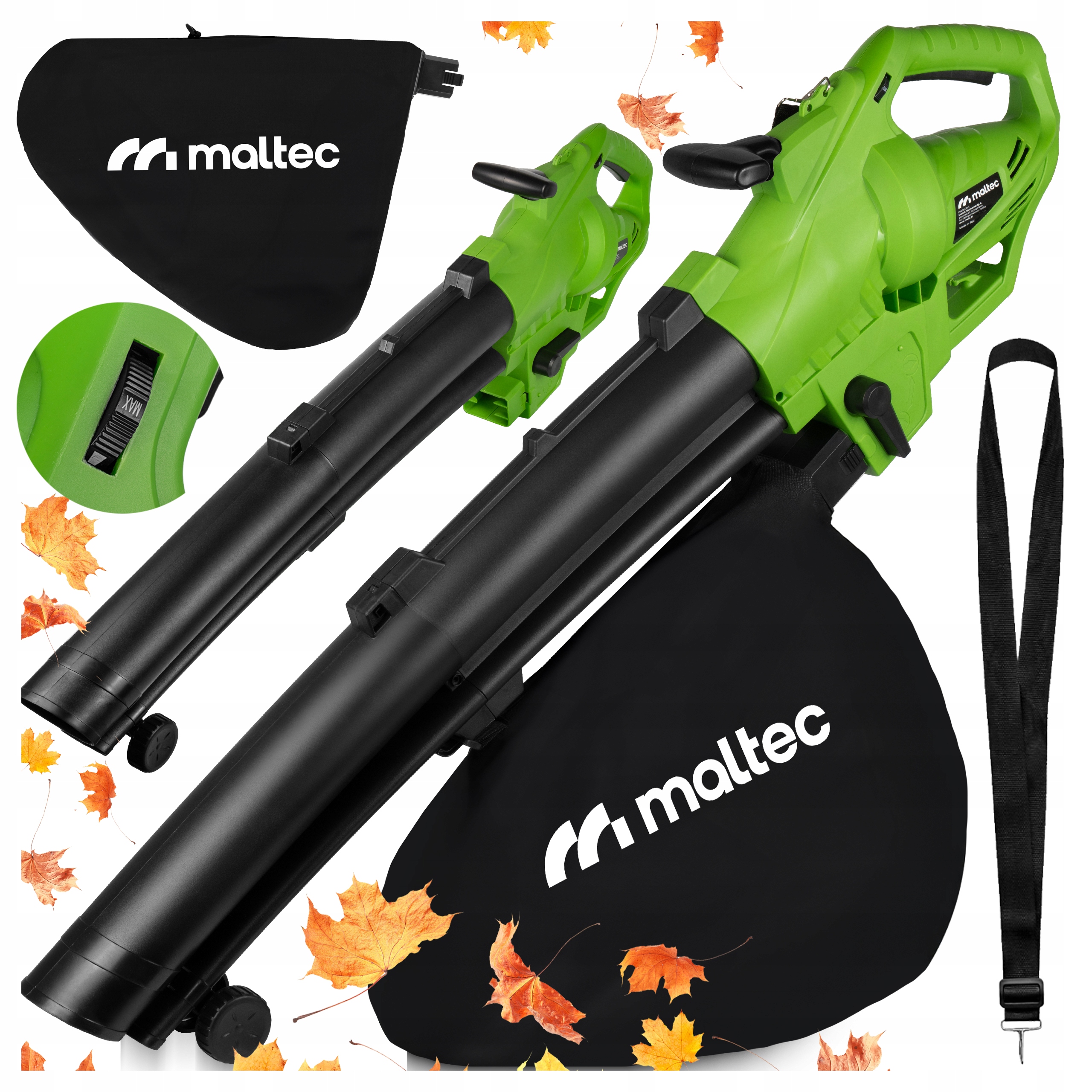 Elektrický Zahradní Foukač , Vysavač Vysavač Drtič Listí 3500 W 270 km/h