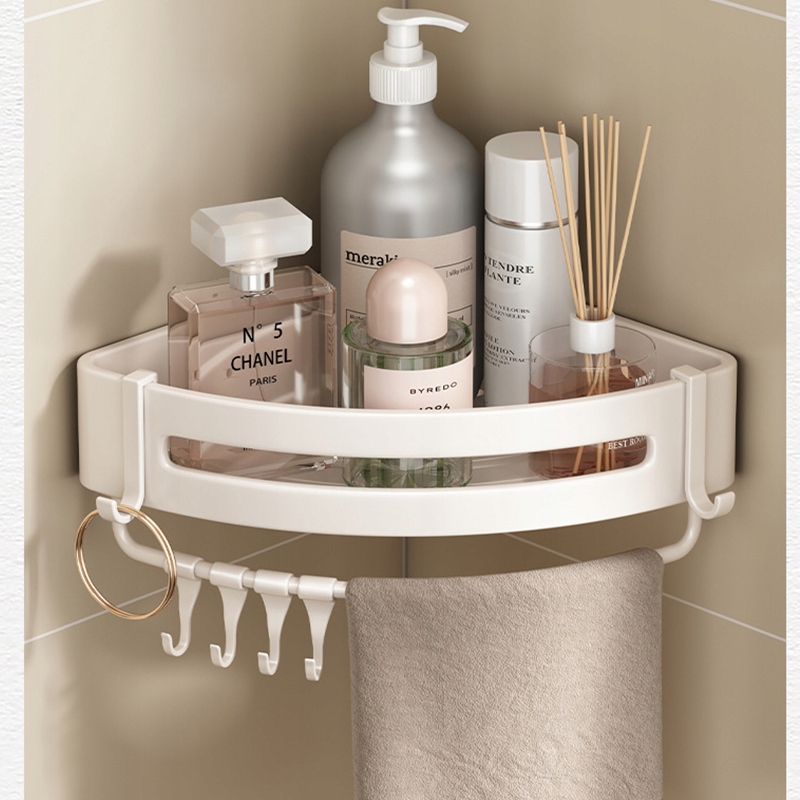 

Koszyk półka narożna łazienkowa pod prysznic Biały