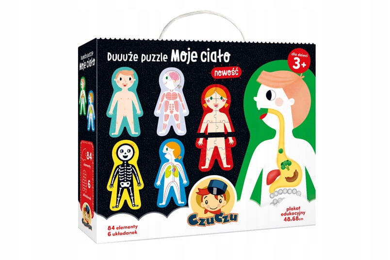 

Duże puzzle Moje ciało 3+