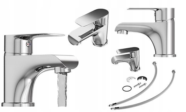 Umyvadlová baterie Vito jednopáková nízká stojící koupelnová chrom baterie