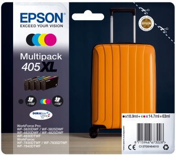 Epson Multipack 4 Colours 405XL DURABrite Ultra Ink C13T05H64010