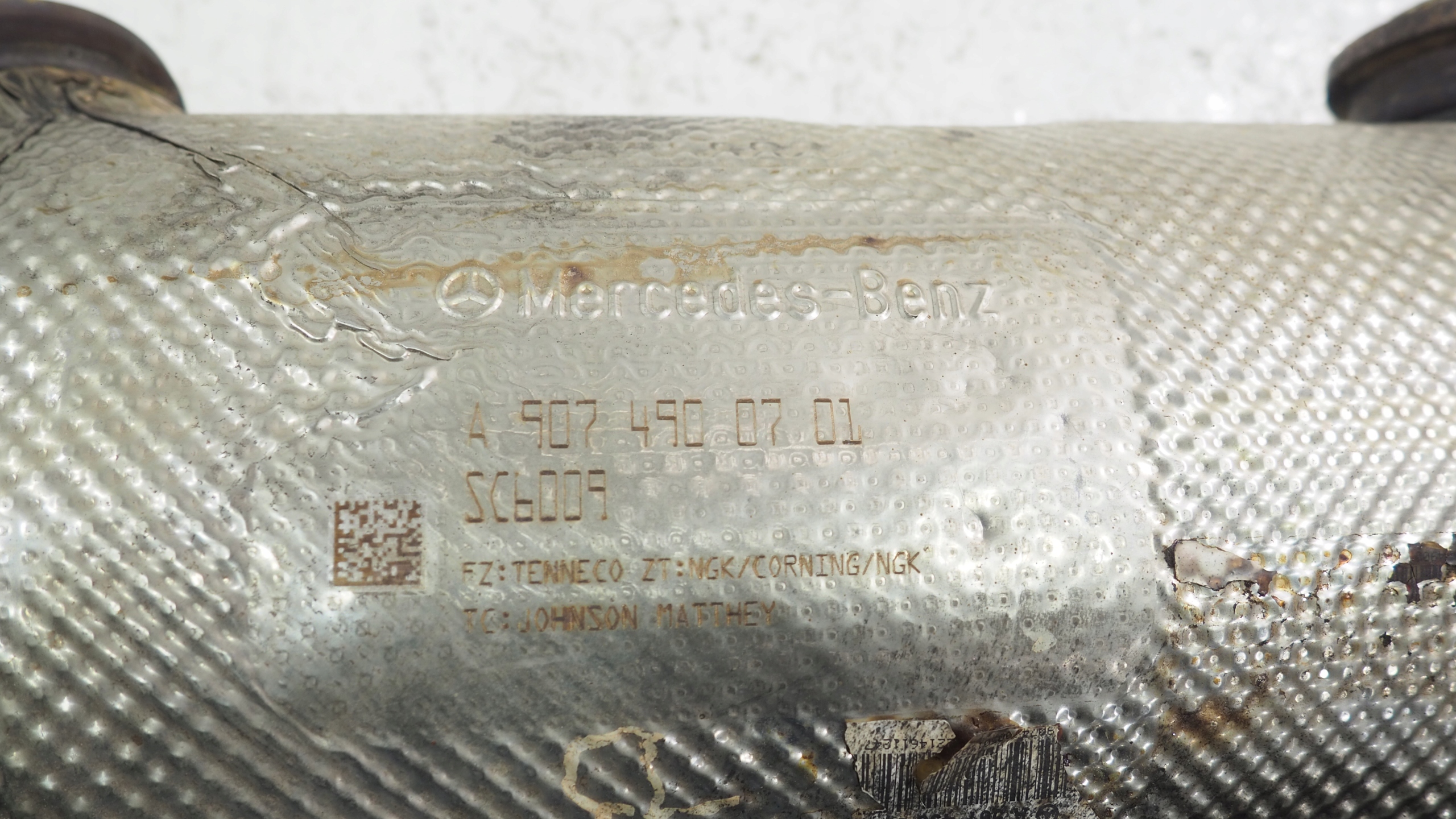 Mercedes Sprinter W907 W910 catalyst DPF A9074900701