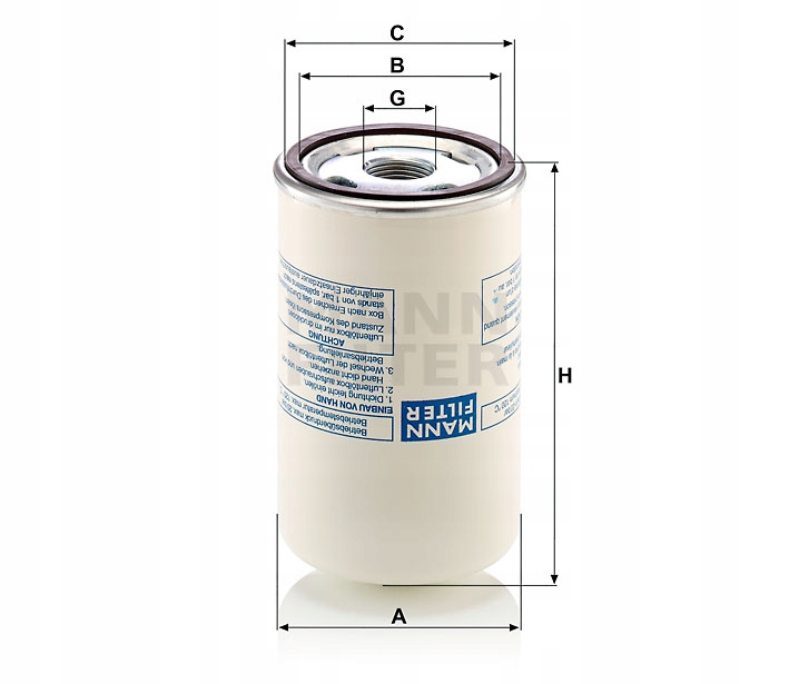 Filtr sprężonego powietrza MANN LB 719/2 Kod producenta LB 719/2