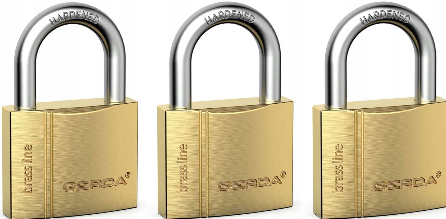 GERDA 3 KŁÓDKI NA 1 KLUCZ SYSTEM JEDNEGO KLUCZA 60