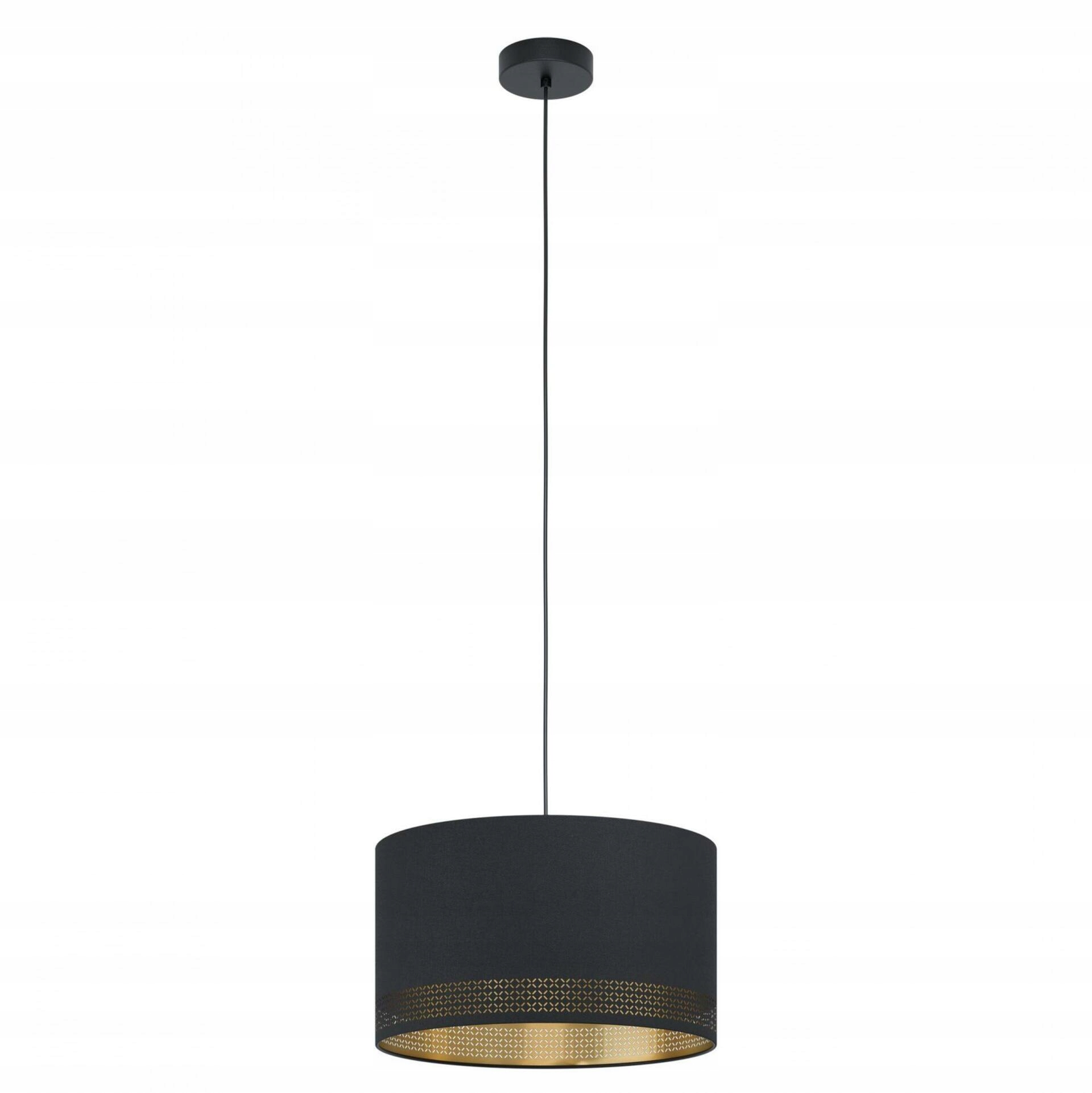 Závěsné svítidlo Eglo Esteperra E27 černá/zlatá 40W 38cm