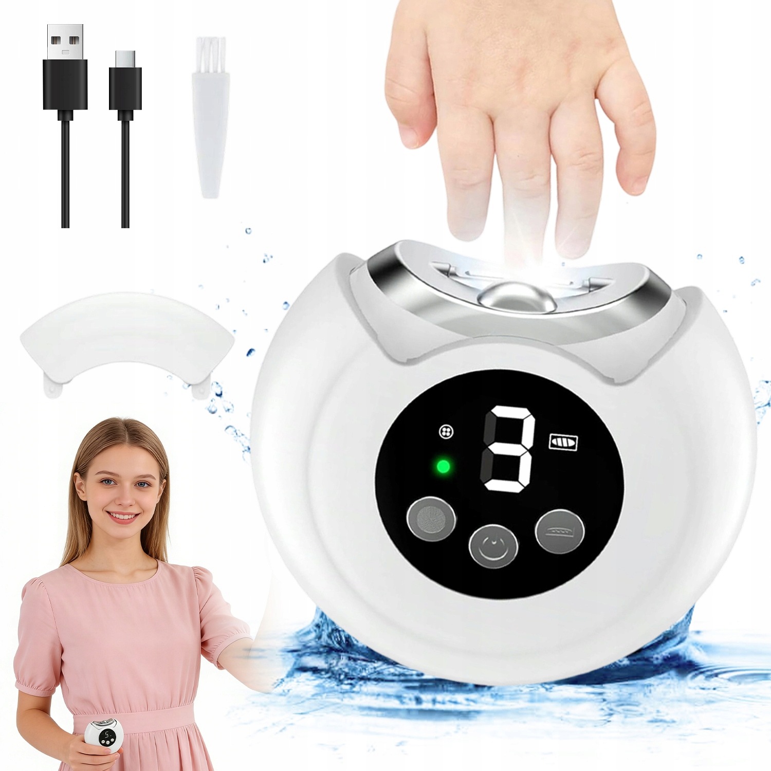 Elektrický Kleštičky Na Nehty, Ergonomické, Automatické, S Usb Nabíjením