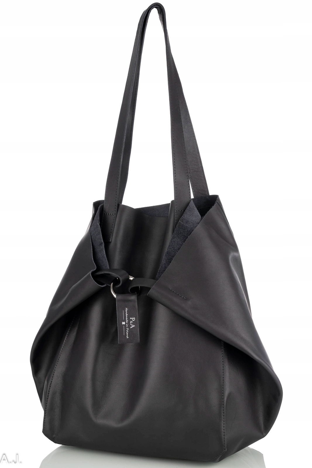 Dámská kožená taška shopper módní, pevná, odolná, polská novinka