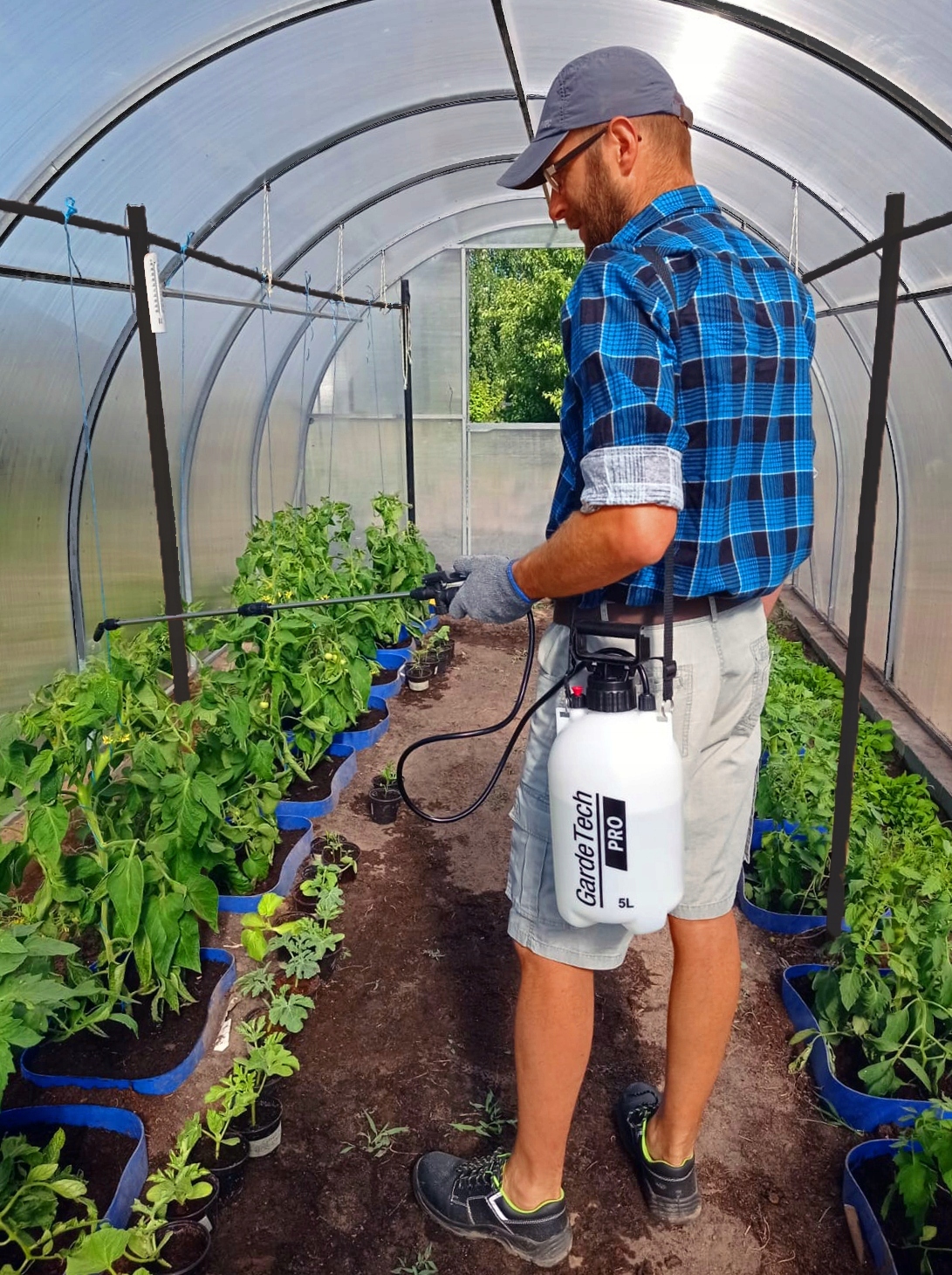 OPRYSKIWACZ CIŚNIENIOWY RĘCZNY 5L GARDETECH PRO DŁUGA STALOWA LANCA 128cm Kod producenta 11205PRO