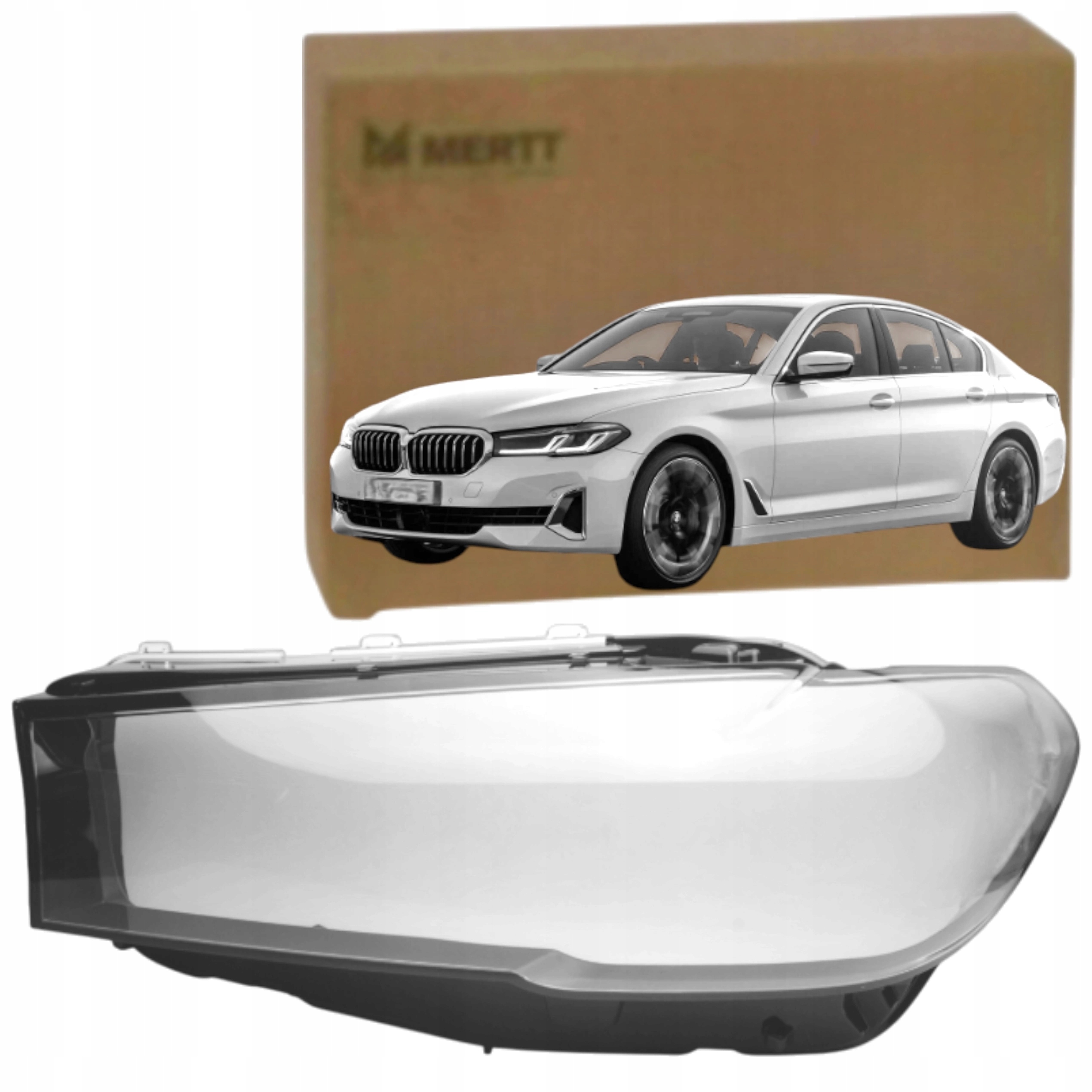 Bmw 5 G30 G31 2020+ Lift LCI Klosz Levé sklo světlometu Předního světla