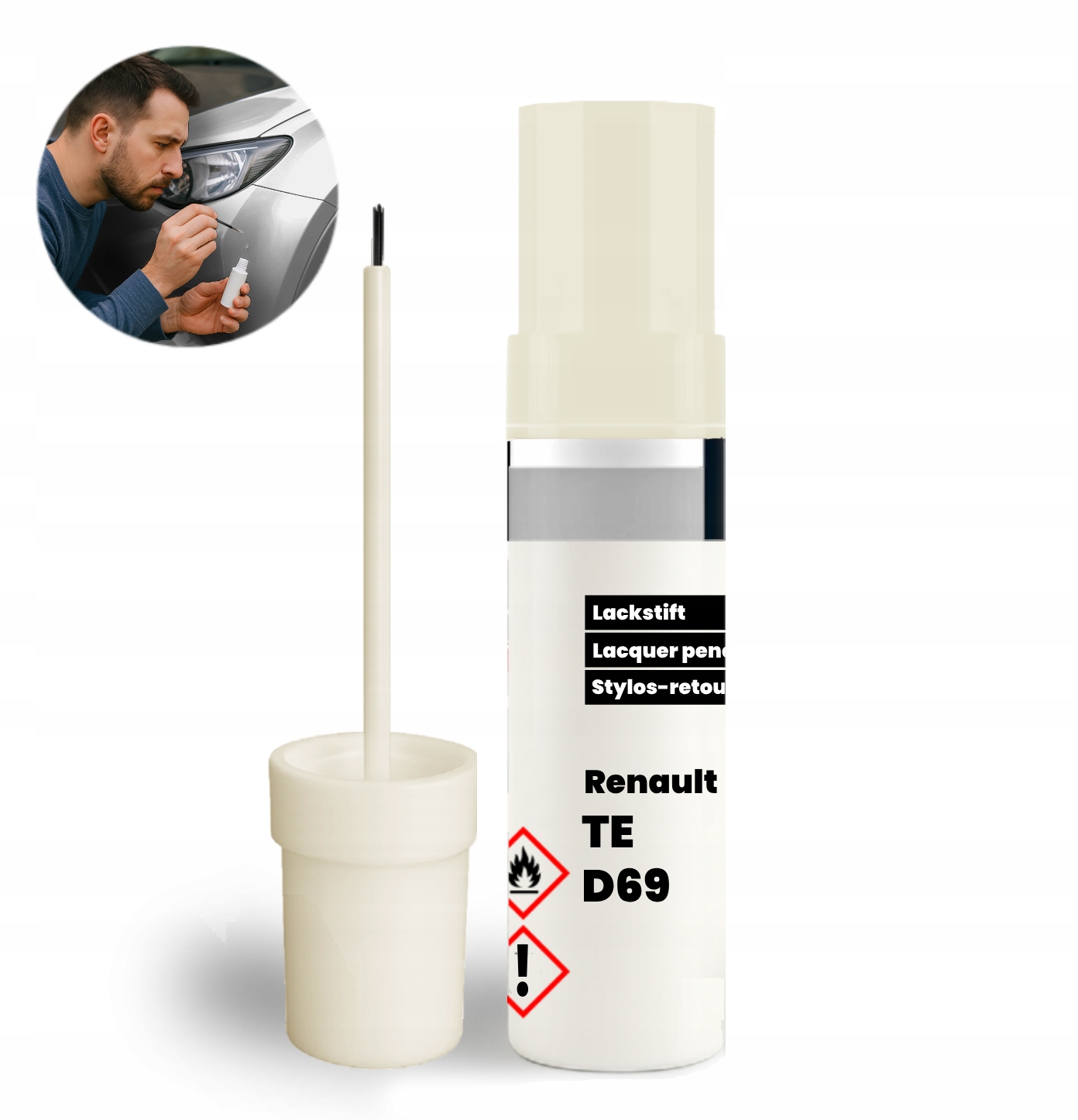 Zaprawka do RENAULT TED69 Metalik Lakier z pędzelkiem 12ml